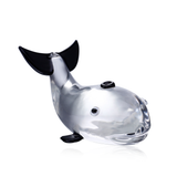 Miniature Clear Glass Whale - view 1