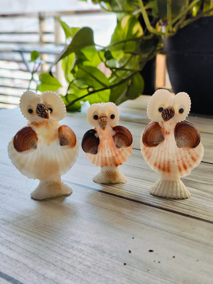 Natural Shell Owl Figurine Set - view 5