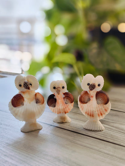 Natural Shell Owl Figurine Set - view 7