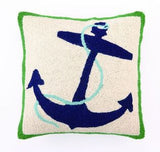 Navy Anchor Square Accent Cushion - view 1