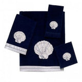 Indigo Shell Cotton Bath Towel - view 1