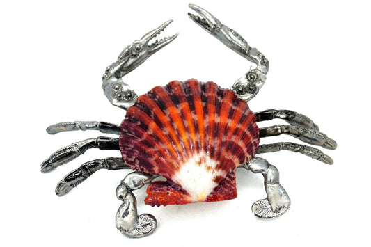 Scallop Shell Crab Table Accent - view 1